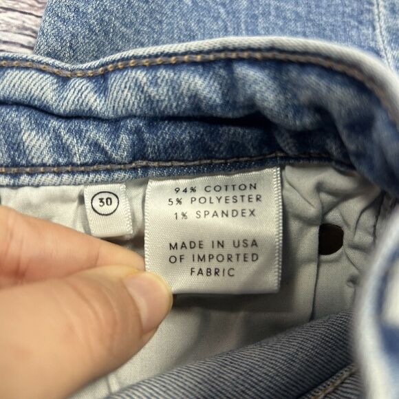 Grlfrnd Kendall Distressed High Rise Amelia Blue Jeans, Women’s Size 30 - Picture 8 of 10